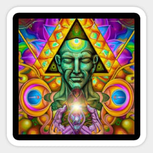 DMT God Head Sticker